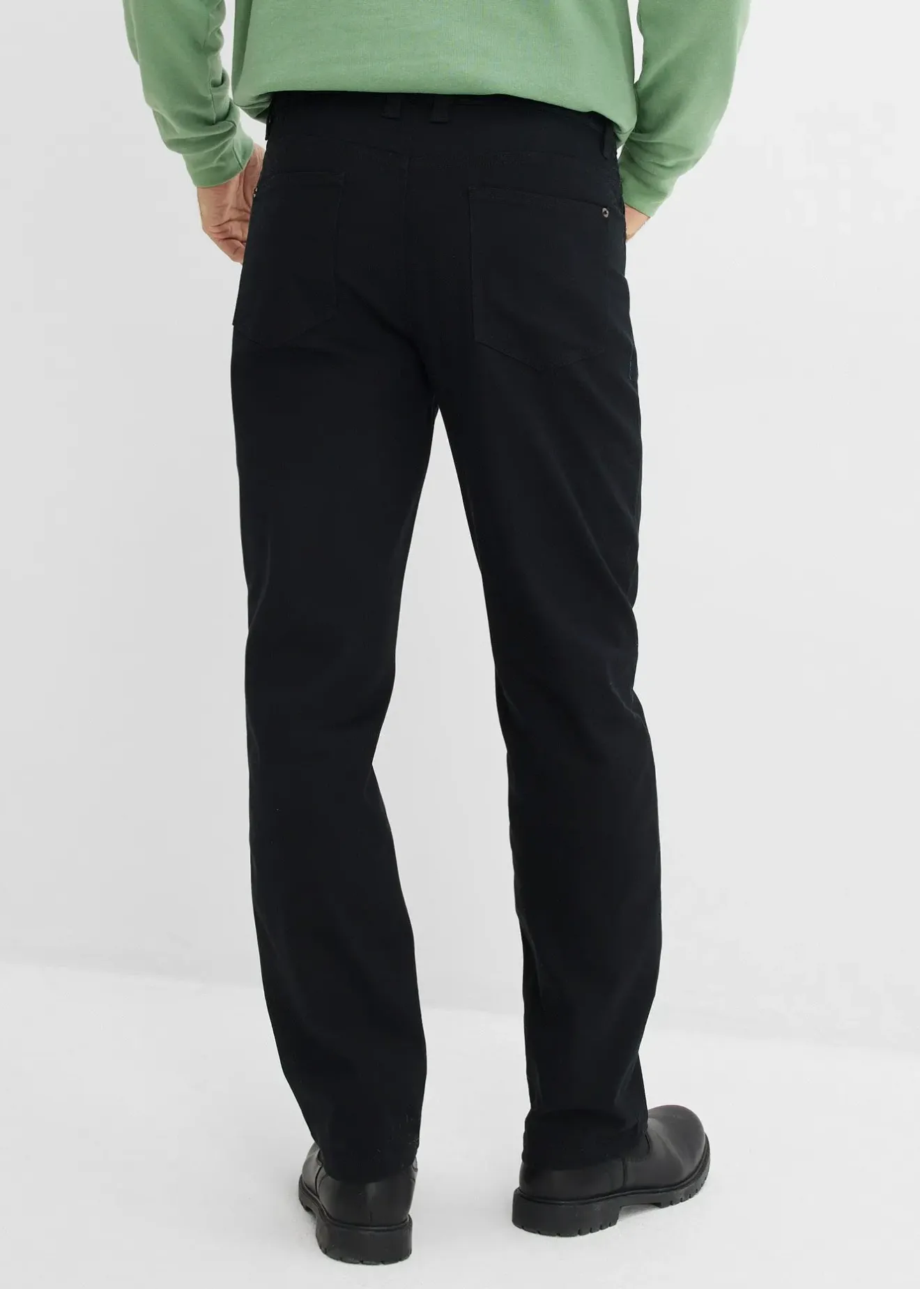 Homme bonprix Pantalons|Lot de 2 pantalons extensibles, coupe droite classique