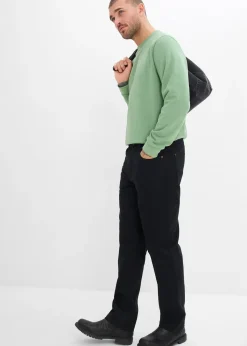 Homme bonprix Pantalons|Lot de 2 pantalons extensibles, coupe droite classique