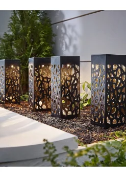 bonprix Lot de 4 piquets de jardin solaires avec ornements| Jardin & Balcon·Déco De Jardin & Éclairage|Déco De Jardin & Éclairage