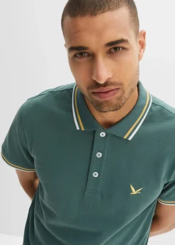 bonprix Lot de 2 polos en maille piquée 100% coton|Homme T-Shirts & Polos