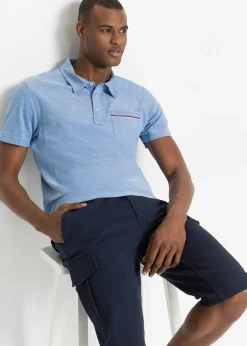 bonprix Lot de 2 polos en maille piquée, 100% coton|Homme T-Shirts & Polos