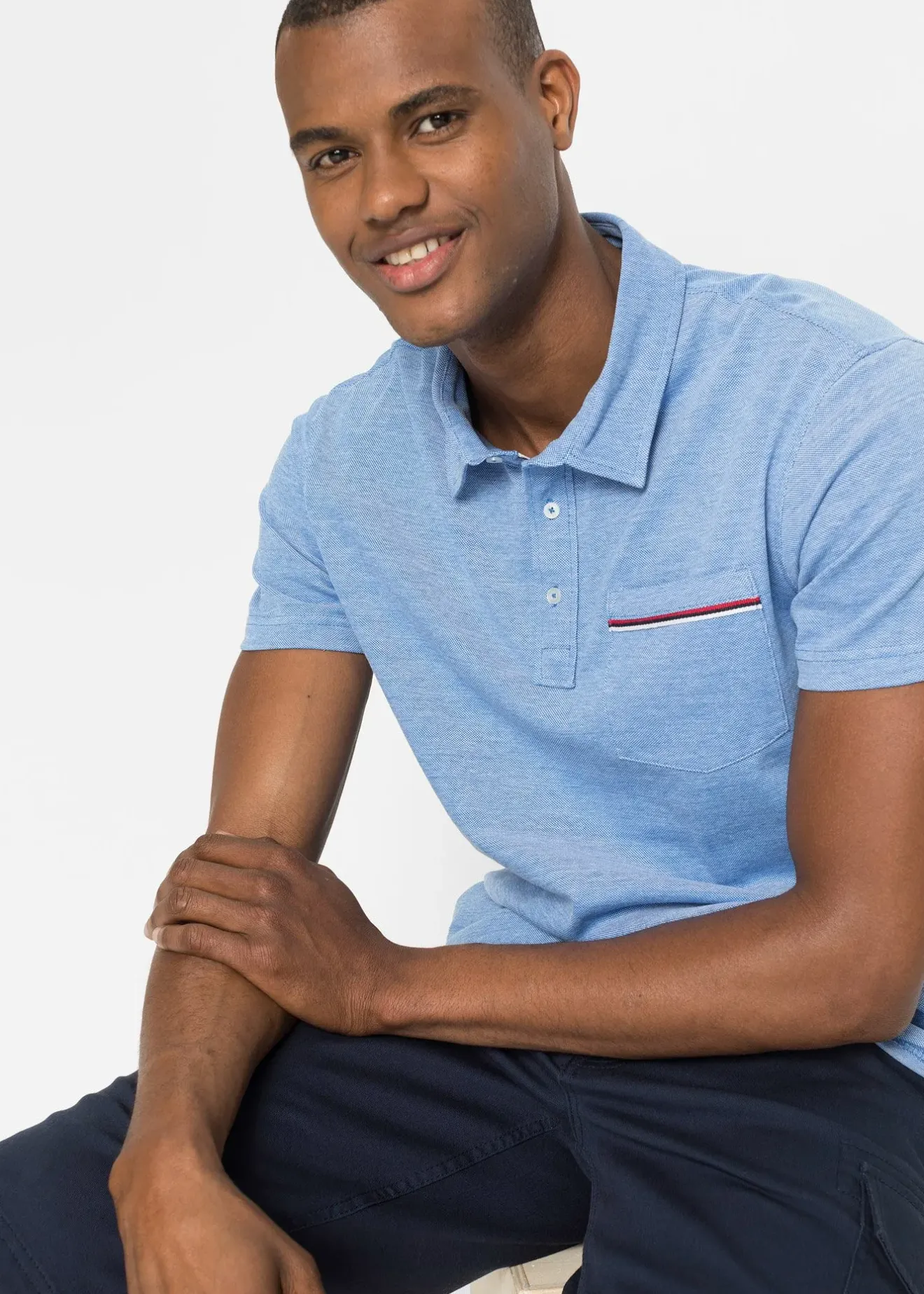 bonprix Lot de 2 polos en maille piquée, 100% coton|Homme T-Shirts & Polos