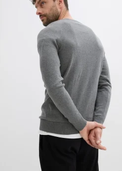 bonprix Lot de 2 pulls en fine maille 100% coton|Homme Pulls & Gilets