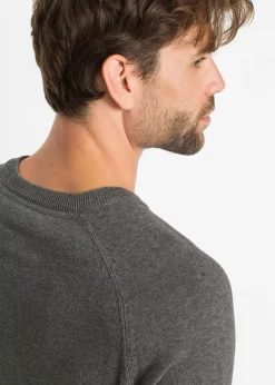 Homme bonprix Pulls & Gilets|Lot de 2 pulls en fine maille 100% coton