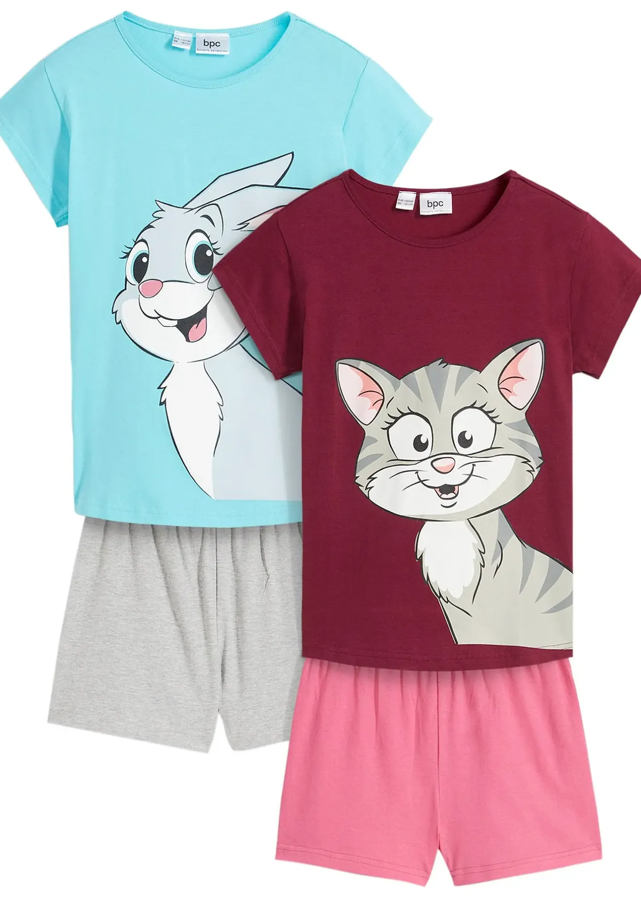 bonprix Lot de 2 pyjashorts doux|Enfant Vêtements Enfant|Lot De 2 Articles Et Plus