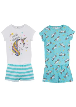 bonprix Lot de 2 pyjashorts (ens. 4 pces)|Enfant Vêtements Enfant|Filles·Pyjamas & Chemises De Nuit