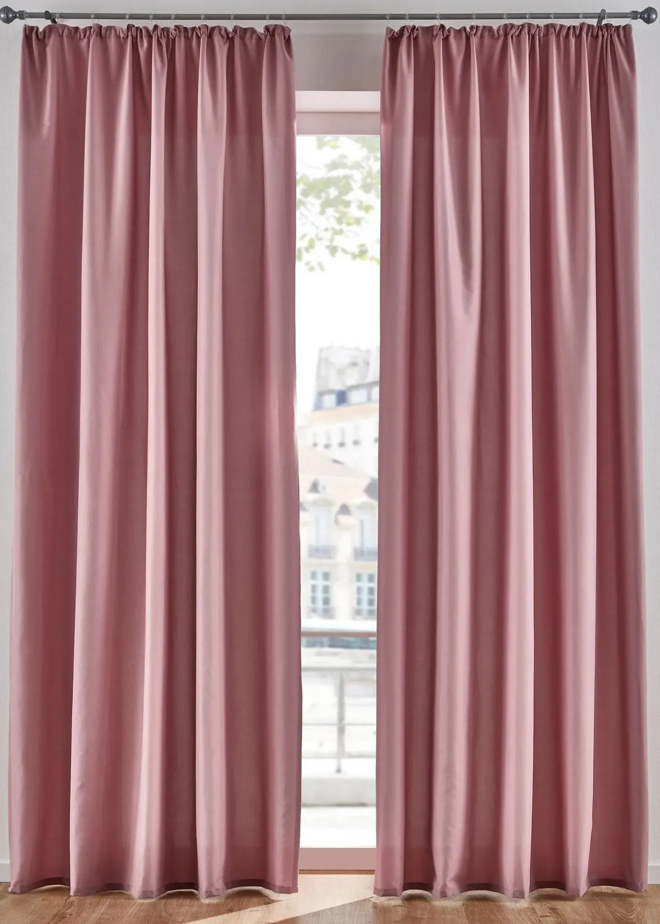 bonprix Salon·Rideaux & Voilages|Rideaux Classiques|Lot de 2 rideaux en microfibre