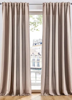 bonprix Salon·Rideaux & Voilages|Rideaux Classiques|Lot de 2 rideaux en microfibre