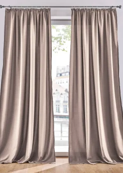 bonprix Lot de 2 rideaux en microfibre| Salon·Rideaux & Voilages|Rideaux Classiques