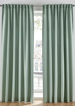 bonprix Lot de 2 rideaux en microfibre| Salon·Rideaux & Voilages|Rideaux Classiques