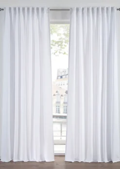 bonprix Salon·Rideaux & Voilages|Rideaux Classiques|Lot de 2 rideaux en microfibre