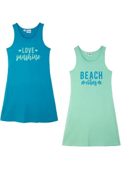 Enfant bonprix Vêtements Enfant|Filles 9-16 Ans·Lot De 2 Articles Et Plus|Lot de 2 robes en jersey 100% coton