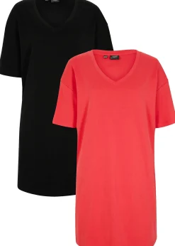 bonprix Lot de 2 robes oversize 100% coton|Femme Basiques|Robes