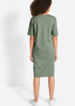 bonprix Lot de 2 robes T-shirt oversize 100% coton|Femme Basiques|Robes