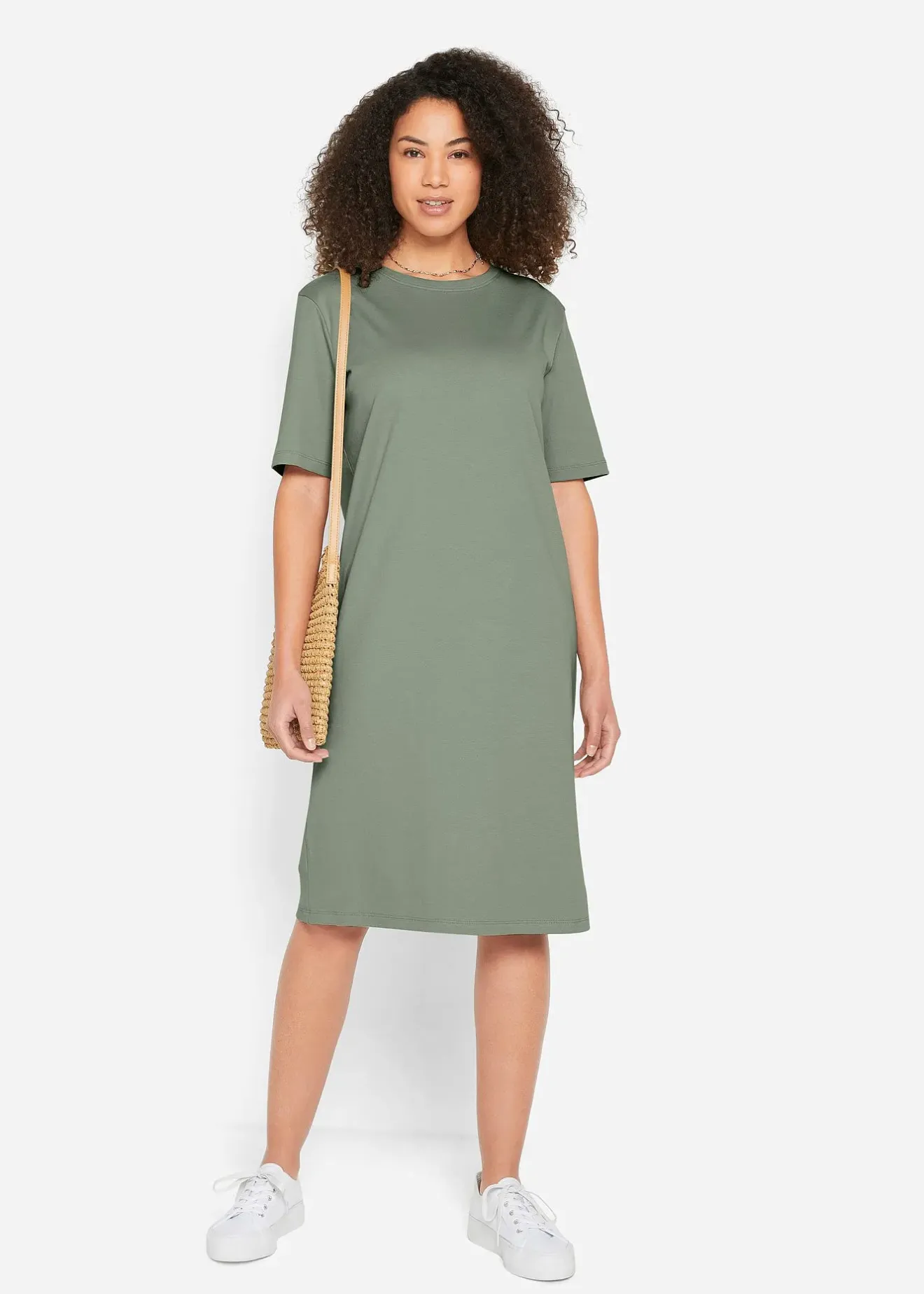 bonprix Lot de 2 robes T-shirt oversize 100% coton|Femme Basiques|Robes