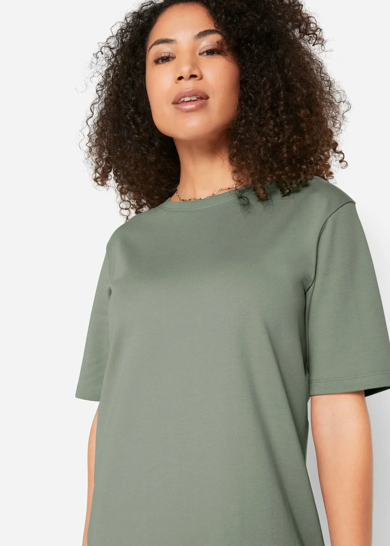 bonprix Lot de 2 robes T-shirt oversize 100% coton|Femme Basiques|Robes