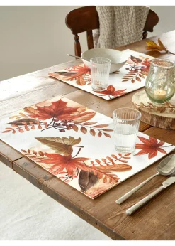 bonprix Arts De La Table|Linge De Table|Lot de 4 sets de table à imprimé feuillage