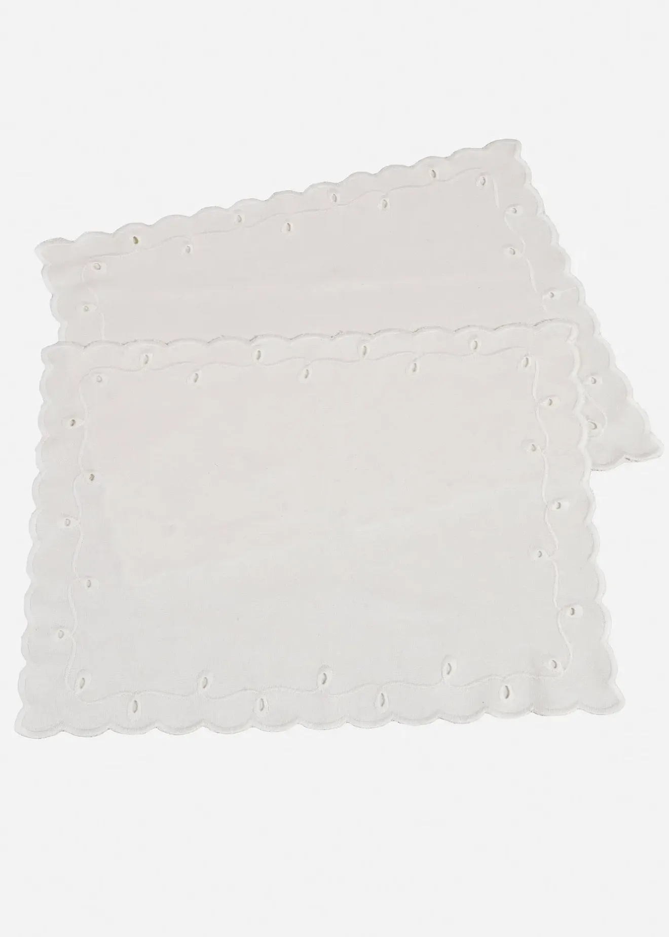 bonprix Lot de 2 sets de table en coton avec broderies| Arts De La Table|Linge De Table