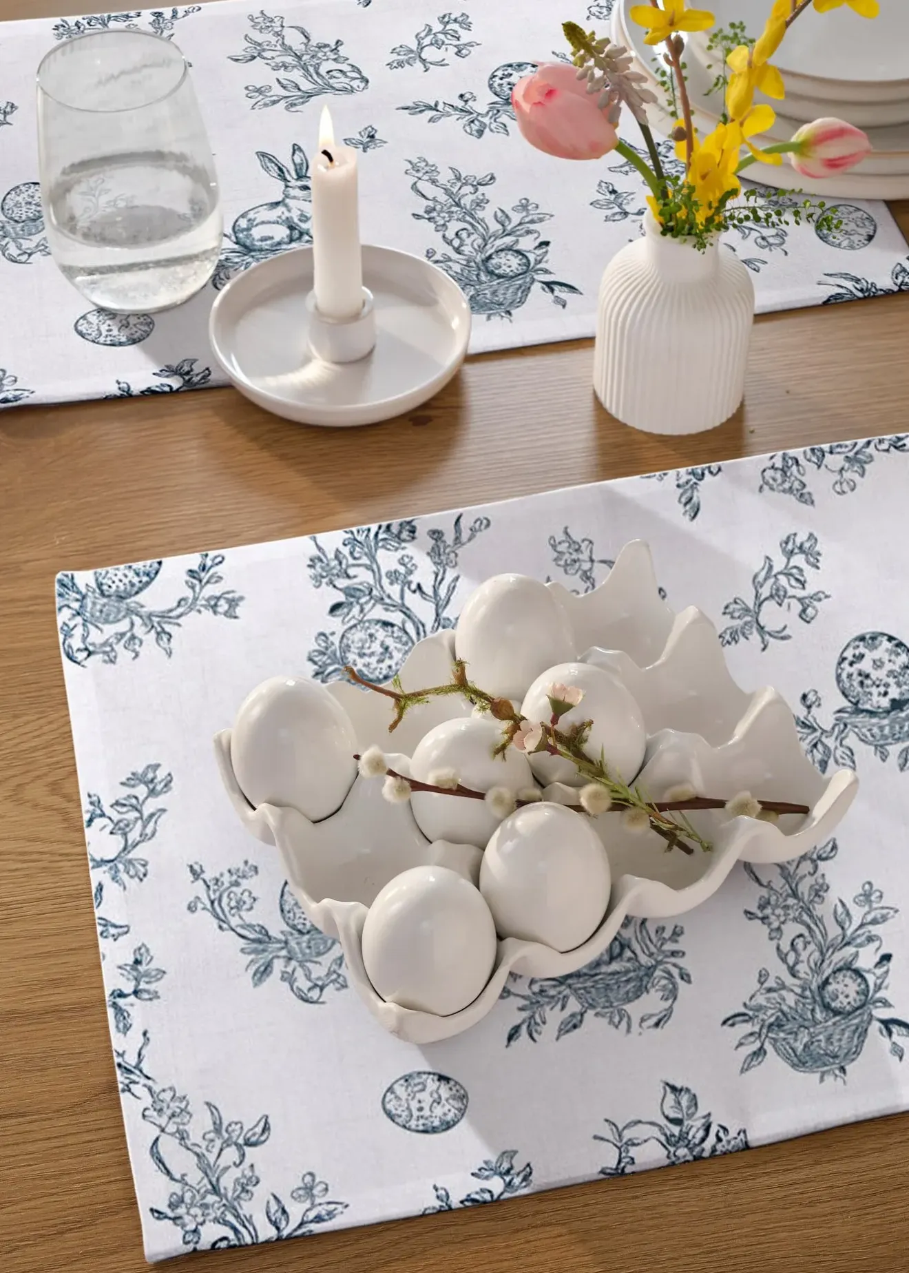 bonprix Lot de 4 sets de table pour Pâques| Arts De La Table|Linge De Table