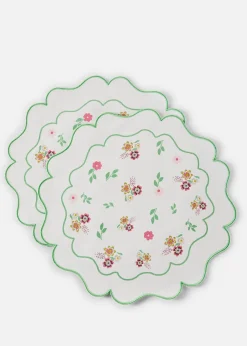 bonprix Lot de 2 sets de table ronds brodés| Arts De La Table|Linge De Table