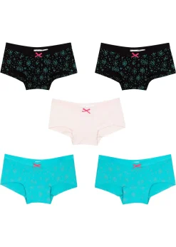 bonprix Lot de 5 shorties en coton doux et extensible|Enfant Vêtements Enfant|Lot De 2 Articles Et Plus