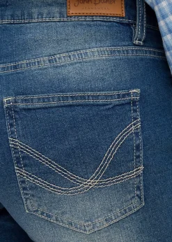 Femme bonprix Shorts|Jeans|Lot de 2 shorts en jean slim, taille mi-haute