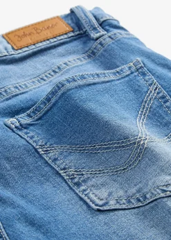 Femme bonprix Shorts|Jeans|Lot de 2 shorts en jean slim, taille mi-haute