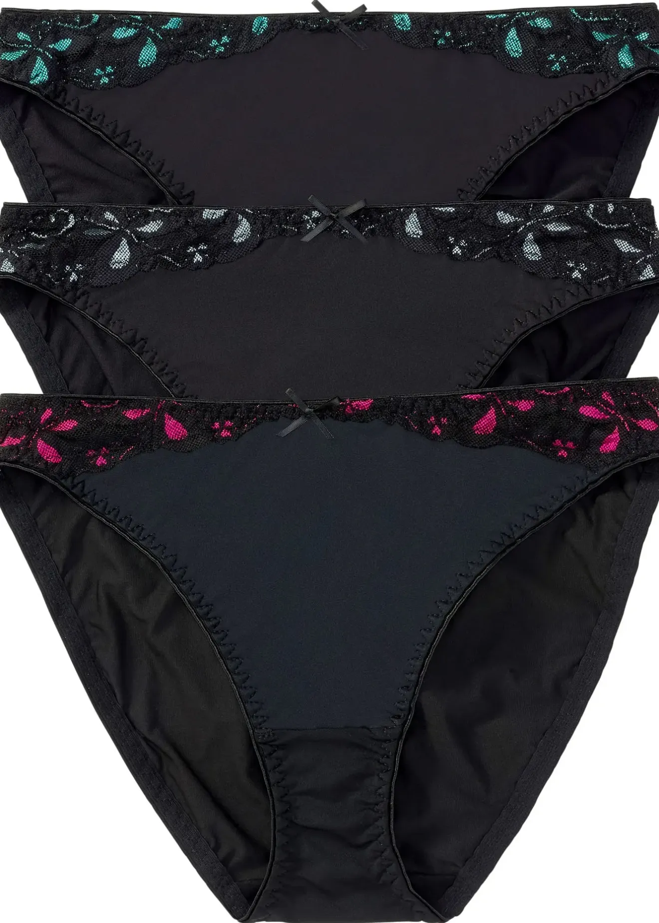 Femme bonprix Dessous|Bas|Lot de 3 slips