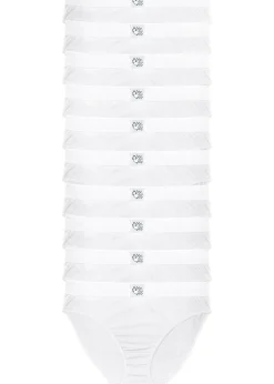 bonprix Lot de 10 slips|Femme Basiques|Lingerie Coton