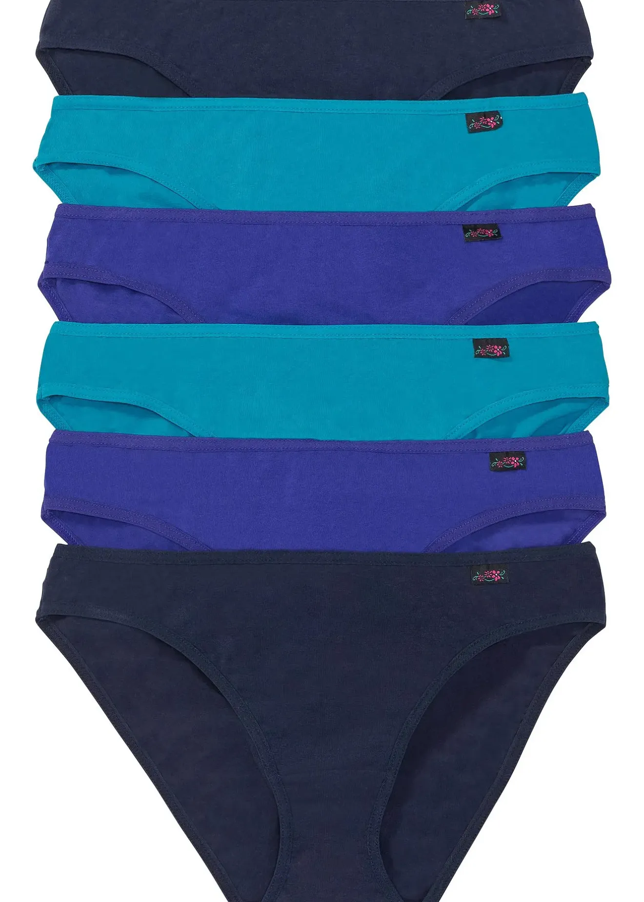 bonprix Lot de 6 slips|Femme Basiques|Lingerie Coton