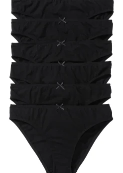 bonprix Lot de 6 slips|Femme Basiques|Lingerie Coton