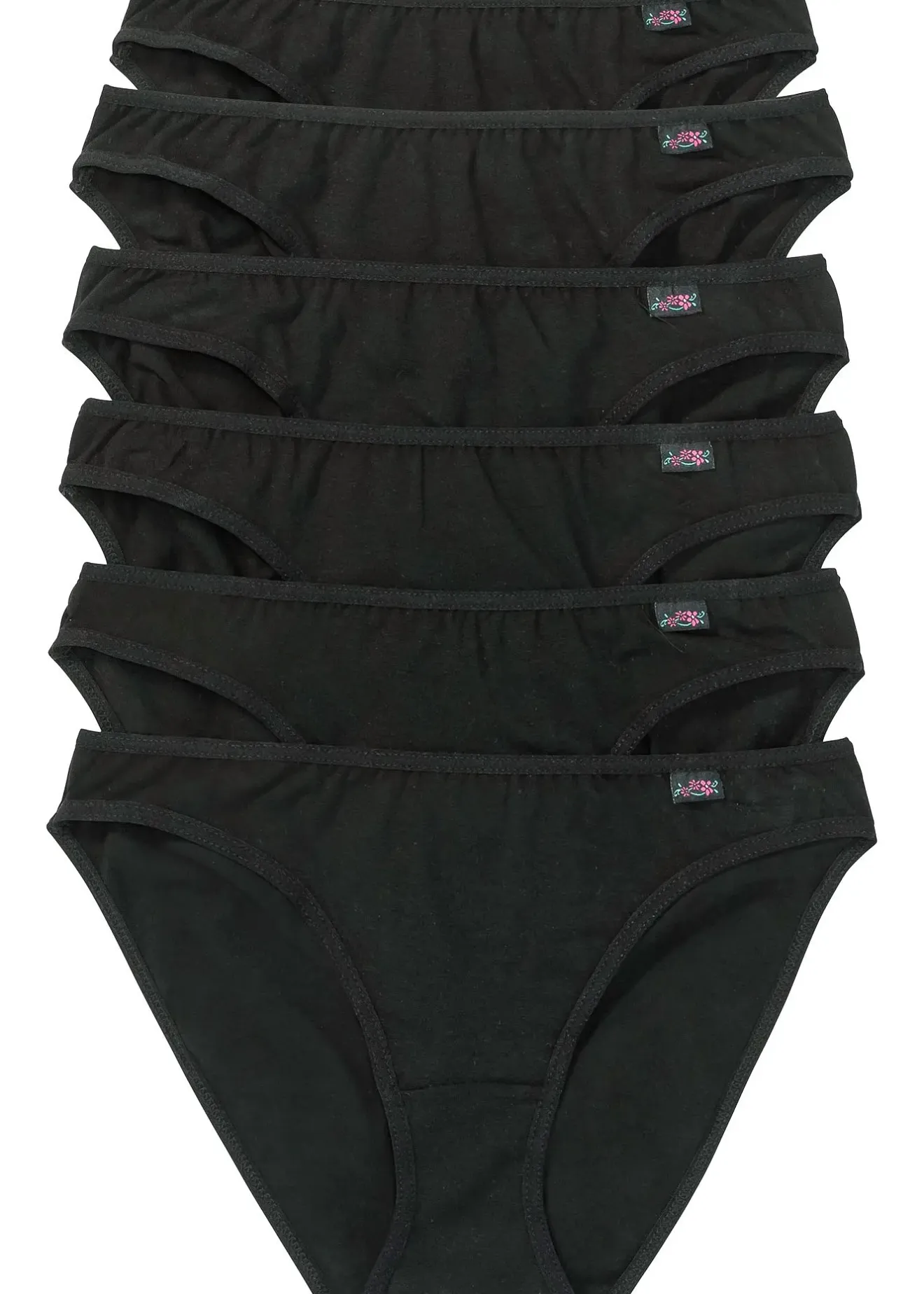 bonprix Lot de 6 slips|Femme Basiques|Lingerie Coton