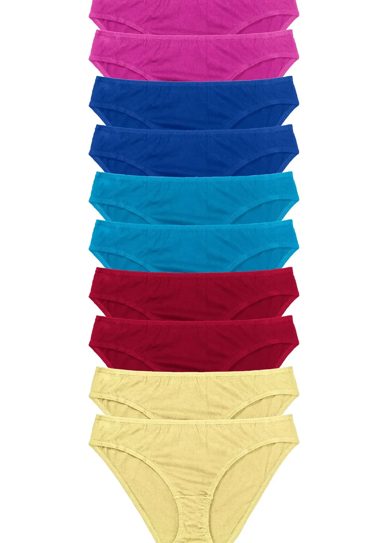 bonprix Lot de 10 slips|Femme Basiques|Lingerie Coton