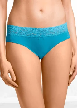 Femme bonprix Lingerie Coton|Bas|Lot de 5 slips à dentelle