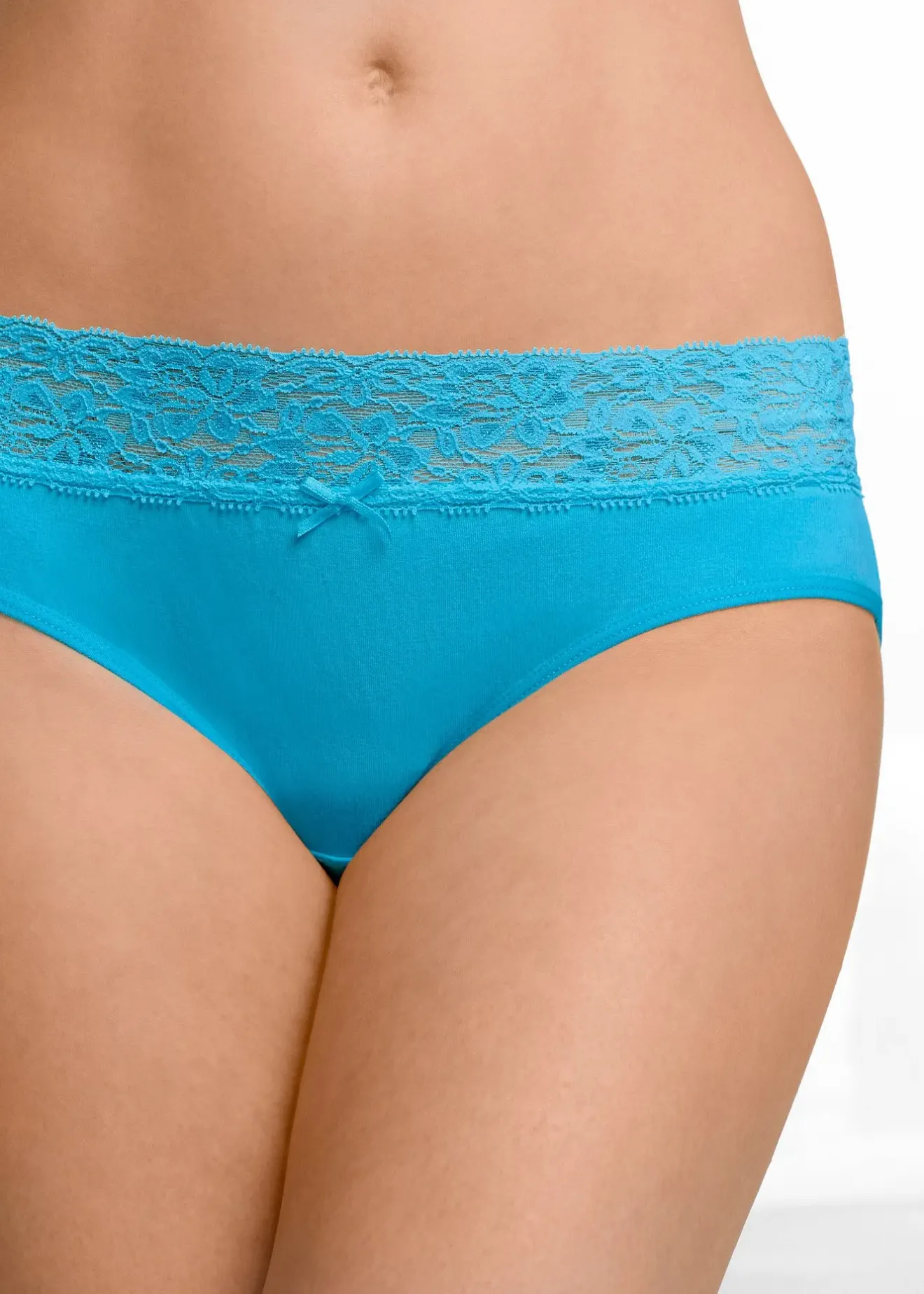 Femme bonprix Lingerie Coton|Bas|Lot de 5 slips à dentelle