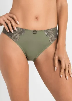 Femme bonprix Dessous|Bas|Lot de 2 slips avec dentelle