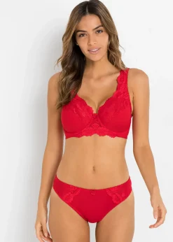 Femme bonprix Dessous|Bas|Lot de 2 slips avec dentelle