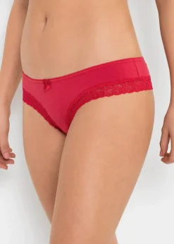 Femme bonprix Basiques|Lingerie Coton|Lot de 4 slips brésiliens