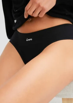 Femme bonprix Lingerie Coton|Bas|Lot de 4 slips brésiliens