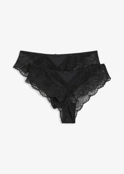 bonprix Lot de 2 slips brésiliens|Femme Dessous|Bas