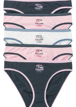 bonprix Lot de 5 slips coton|Femme Lingerie Coton|Bas