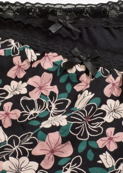 bonprix Lot de 4 slips coton taille haute|Femme Lingerie Coton|Bas