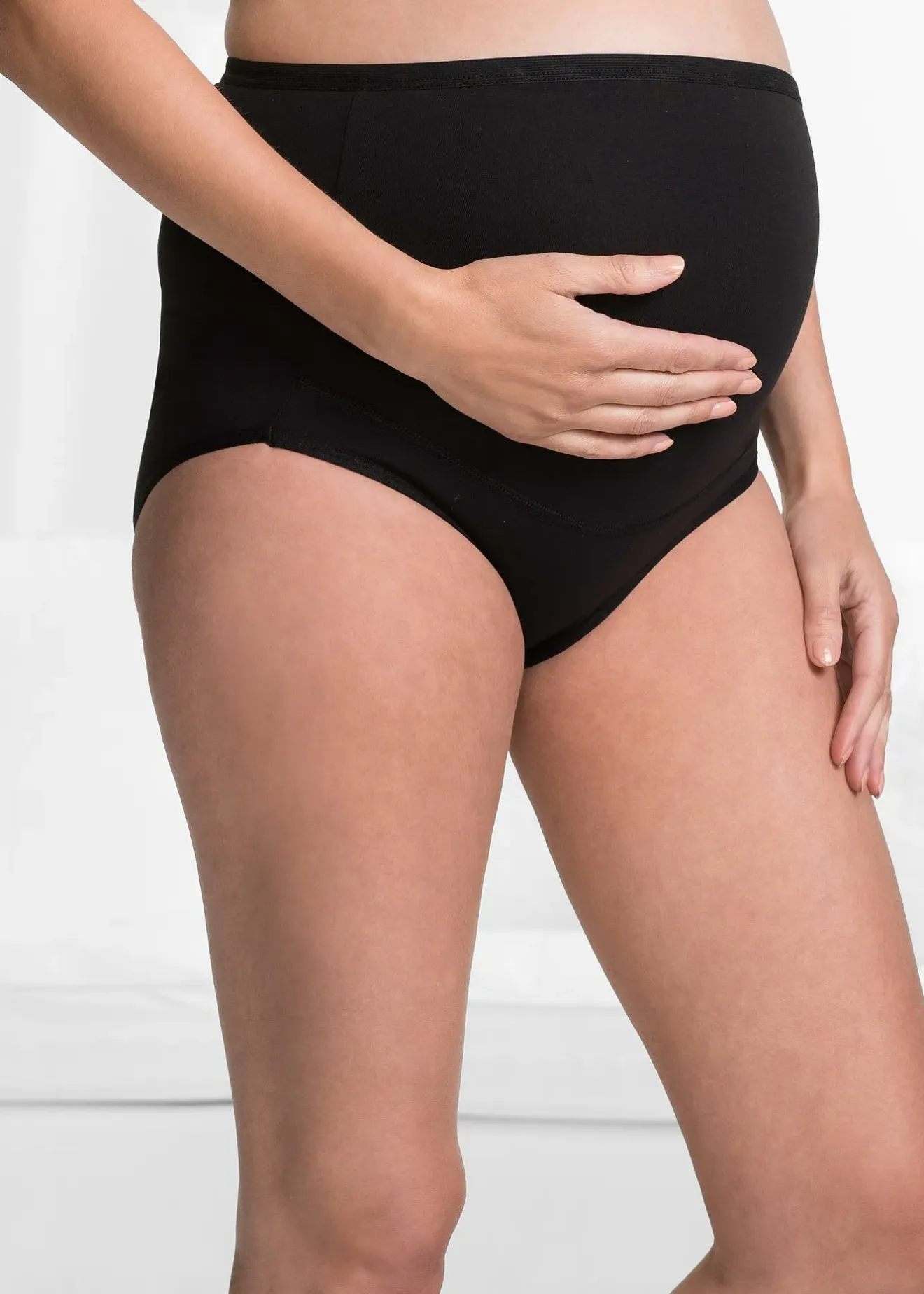 bonprix Lot de 2 slips de grossesse en coton|Femme Maternité|Lingerie Coton