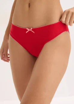 Femme bonprix Bas|Lot de 5 slips en pointelle à motif cœurs