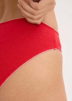 Femme bonprix Bas|Lot de 5 slips en pointelle à motif cœurs