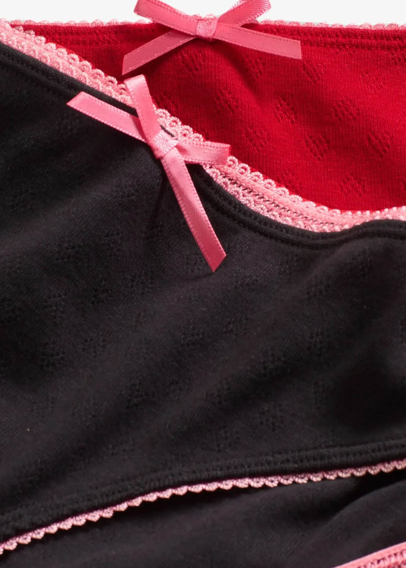 Femme bonprix Bas|Lot de 5 slips en pointelle à motif cœurs