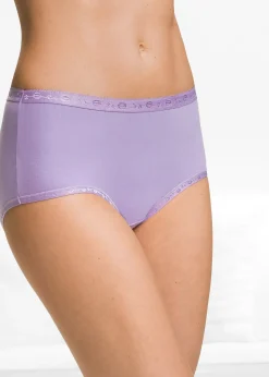 Femme bonprix Basiques|Lingerie Coton|Lot de 5 slips maxi