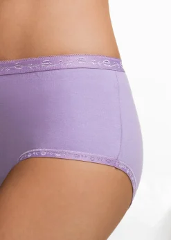 Femme bonprix Basiques|Lingerie Coton|Lot de 5 slips maxi