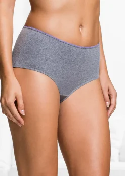 bonprix Lot de 5 slips maxi|Femme Lingerie Coton|Bas