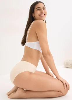 Femme bonprix Lingerie Coton|Bas|Lot de 4 slips maxi